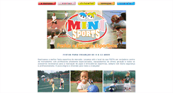 Desktop Screenshot of minisports.com.br