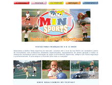 Tablet Screenshot of minisports.com.br